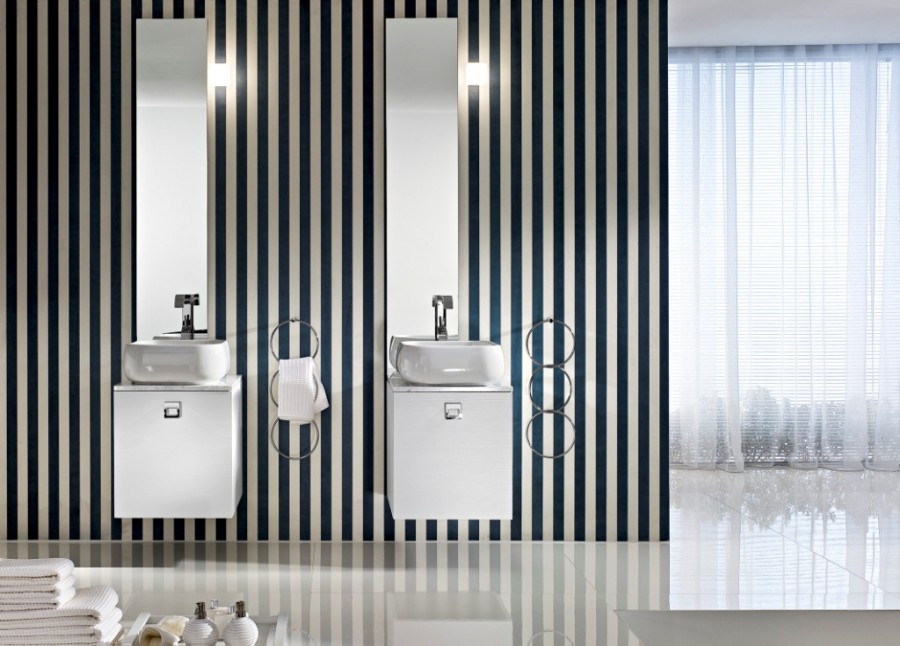 Bagno: il doppio lavabo raddoppia lo spazio e aumenta la funzionalità