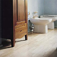 Il parquet in bagno